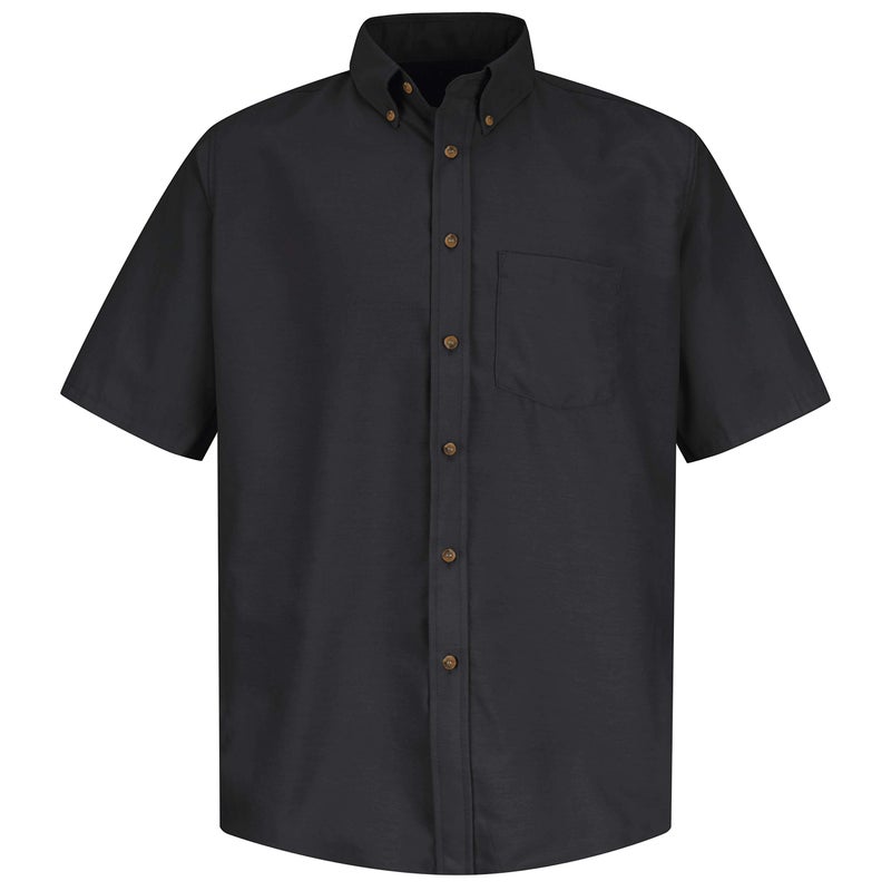 Red Kap Men's RK Poplin Dress Shirt, Black, SS 3XL - Image 5